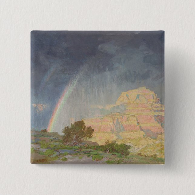 Grand Canyon 2 Inch Square Button (Front)