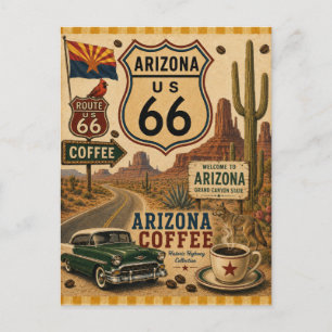 Grand Canyon Arizona Coffee Route  Postcard
