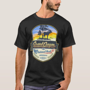 Grand Canyon Arizona Usa America Travel Logo T-Shirt