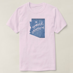 Grand Canyon Arizona Wood Grain T-Shirt