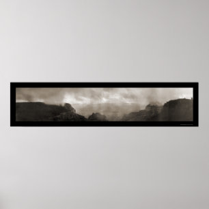 Grand Canyon AZ Storm Photo 1919 Poster