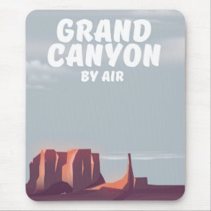 Grand Canyon By Air vintage travel poster. Mouse Pad