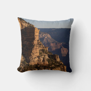 Grand Canyon Cliffs at Sunrise - Landscape Photos Throw Pillow