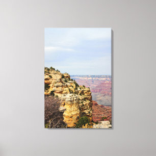 Grand Canyon Cliffside Desert View Drive Canvas Print