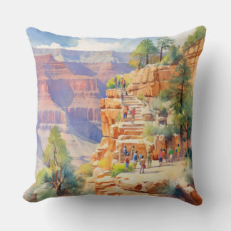 Grand Canyon Colorado Throw Pillow