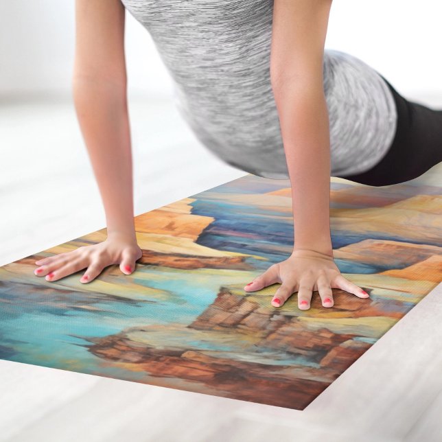 Grand Canyon Fantasy Watercolor Yoga Mat (Creator Uploaded)