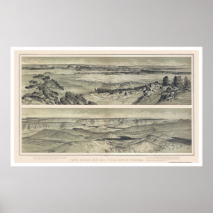 Grand Canyon from Mt. Trumbull Print 1882