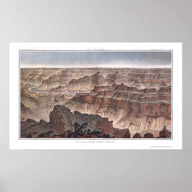 Grand Canyon from Pt. Sublime by Dutton 1882B Poster (Front)