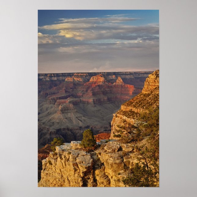 Grand Canyon from the south rim at sunset, 2 Poster (Front)