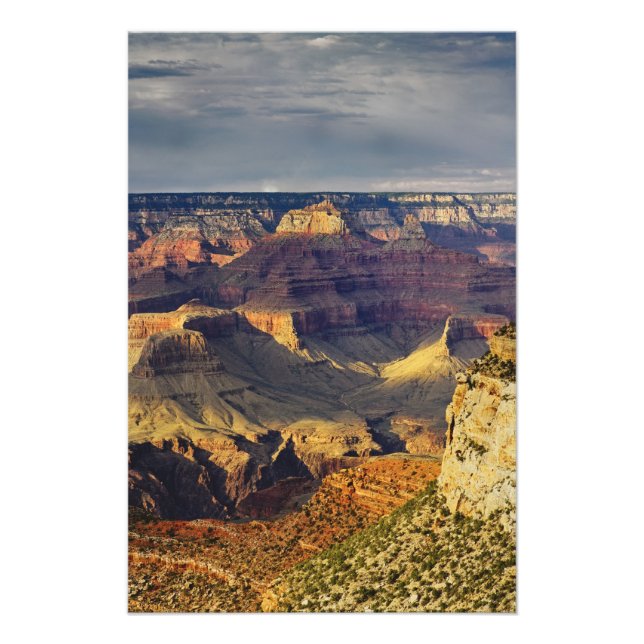 Grand Canyon from the south rim at sunset, Photo Print (Front)