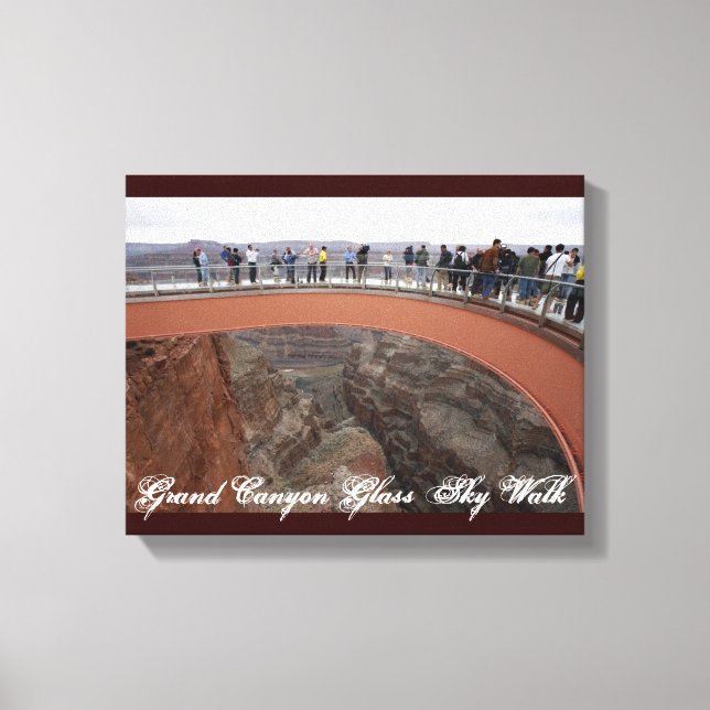 Grand Canyon Glass Skywalk Canvas Print (Front)