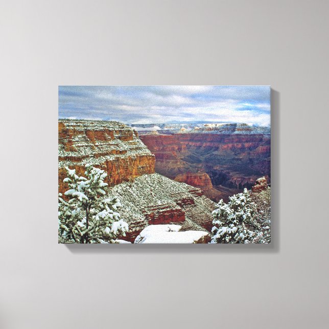Grand Canyon in Winter Canvas Print (Front)