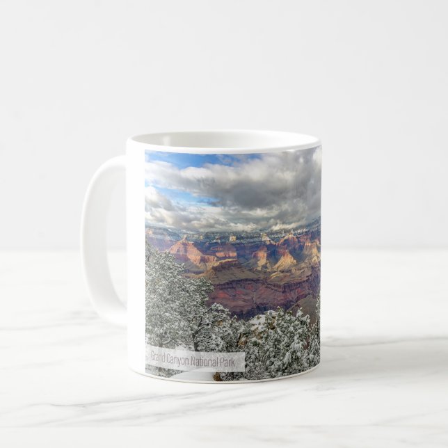 Grand Canyon in Winter Coffee Mug (Front Left)