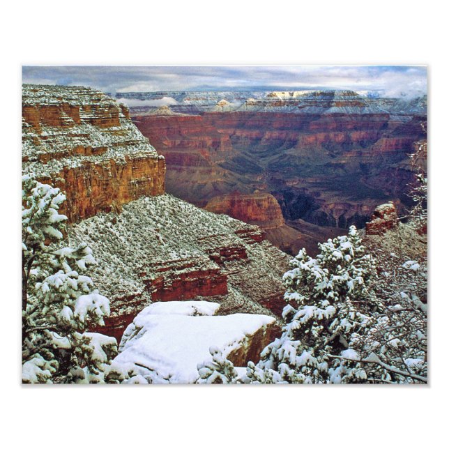 Grand Canyon in Winter Photo Print (Front)