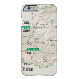 Grand Canyon map phone case