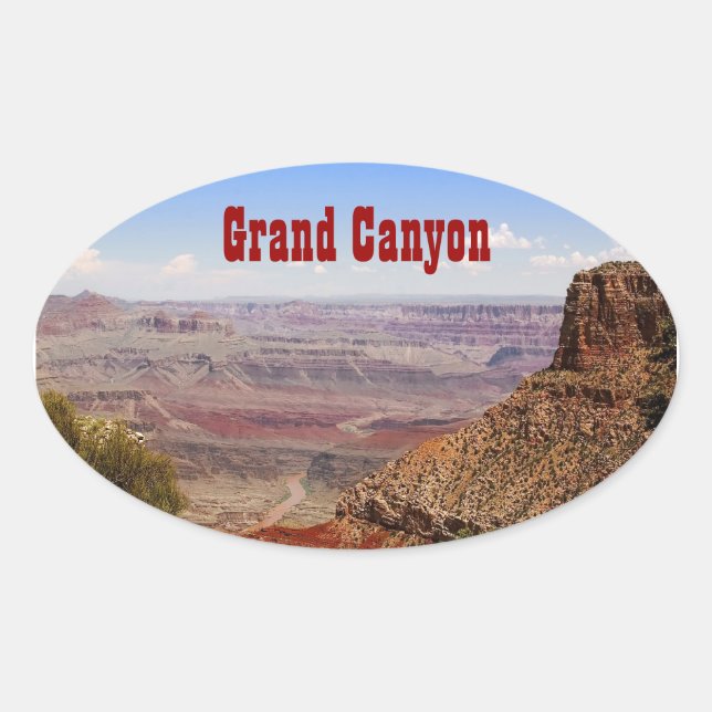 Grand Canyon Moran Pt. Autocollant ovale (Devant)