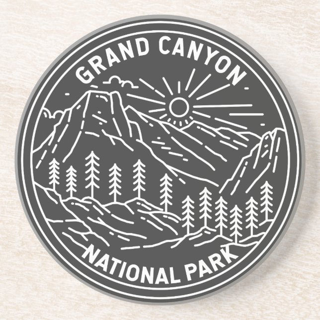 Grand Canyon National Park Arizona Monoline  Coaster (Front)