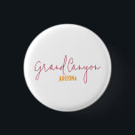 Grand Canyon National Park Arizona Souvenir 1 Inch Round Button<br><div class="desc">Celebrate your visit to the Grand Canyon, Arizona with this minimalist travel souvenir design. Featuring clean typography and timeless style, this design makes a perfect keepsake from your travels or a thoughtful gift for adventurers and wanderers who love this destination. Ideal for travelers, explorers, and anyone who loves the Grand...</div>