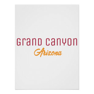 Grand Canyon National Park Arizona Souvenir Poster