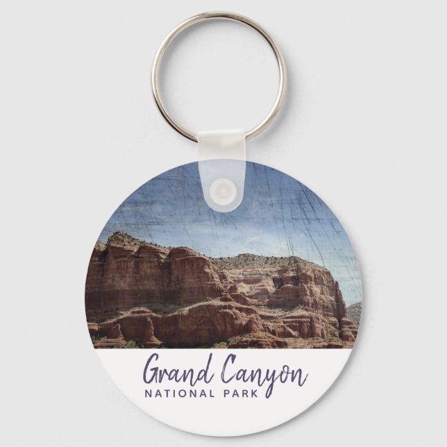 Grand Canyon National Park Arizona Vintage Keychain (Front)