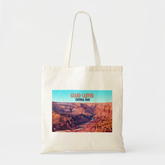 Grand Canyon National Park Arizona Vintage Tote Bag (Front)