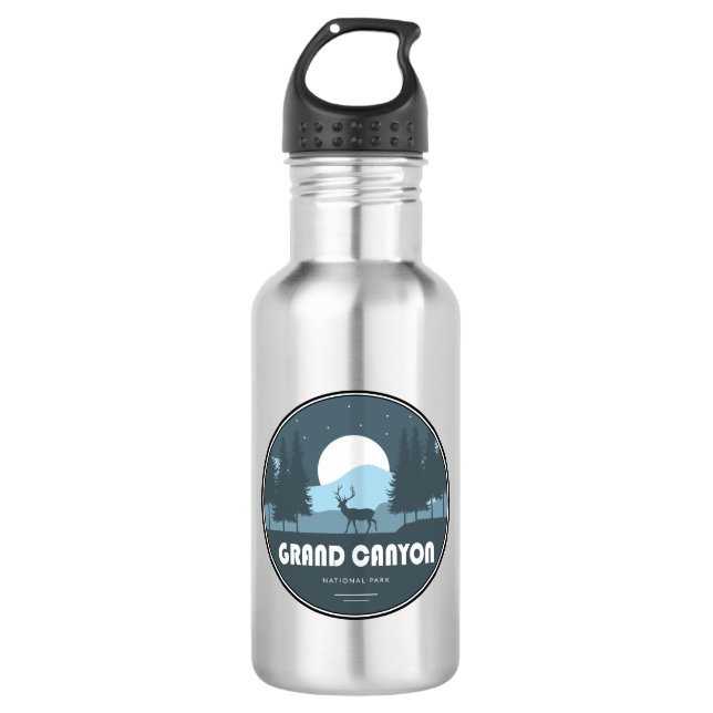 Grand Canyon National Park Deer 532 Ml Water Bottle (Front)