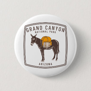 Grand Canyon National Park Donkey 2 Inch Round Button