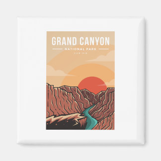 Grand canyon national park emblem patch logo magnet