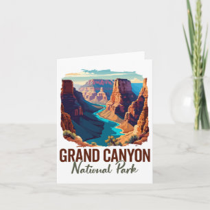 Grand Canyon National Park Hiking Souvenir Adventu Card