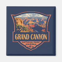 Grand Canyon National Park Illustration Travel Art