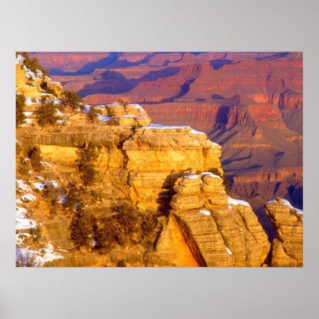Grand Canyon National Park in Winter Poster (Front)