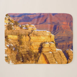 Grand Canyon National Park in Winter Sherpa Blanket