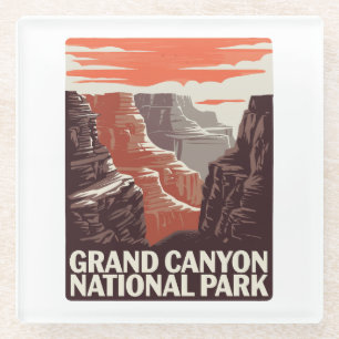 Grand Canyon National Park Landscape  Glass Coaster