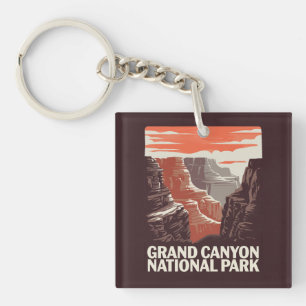 Grand Canyon National Park Landscape Keychain