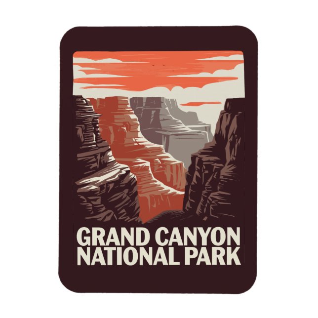 Grand Canyon National Park Landscape  Magnet (Vertical)
