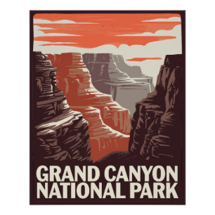 Grand Canyon National Park Landscape  Poster