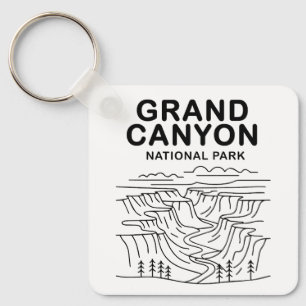 Grand Canyon National Park Line Art Keychain