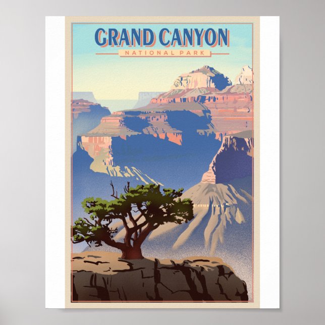 Grand Canyon National Park Litho Poster (Devant)