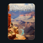 Grand Canyon National Park Oil Painting Art Travel Magnet<br><div class="desc">Grand Canyon vector artwork design. The park is home to much of the immense Grand Canyon,  with its layered bands of red rock revealing millions of years of geological history.</div>