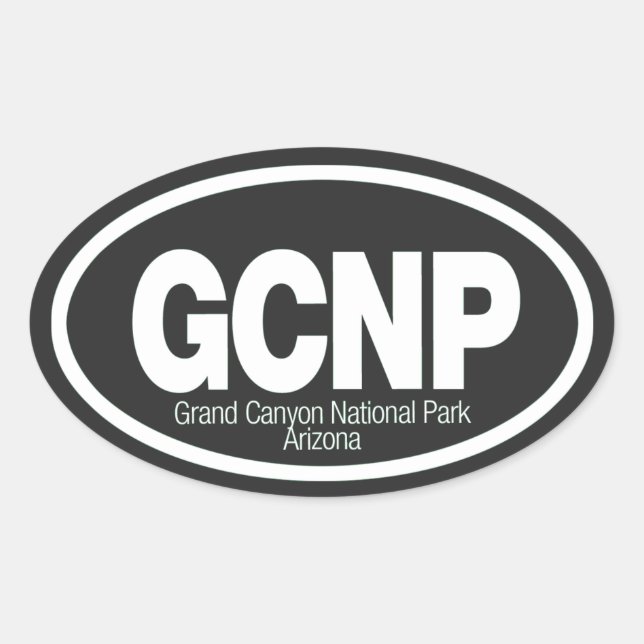 Grand Canyon National Park Oval Sticker (Front)