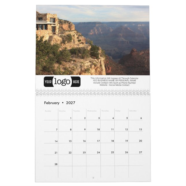Grand Canyon National Park - Promotional Calendar (Feb 2027)