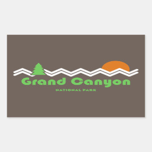 Grand Canyon National Park Retro Sticker