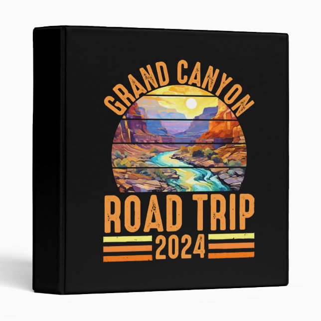 Grand Canyon National Park Road Trip 2024 Binder (Front/Spine)