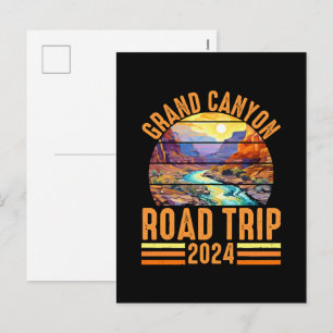Grand Canyon National Park Road Trip 2024 Holiday Postcard