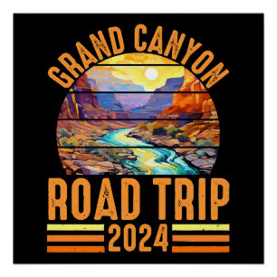 Grand Canyon National Park Road Trip 2024 Poster