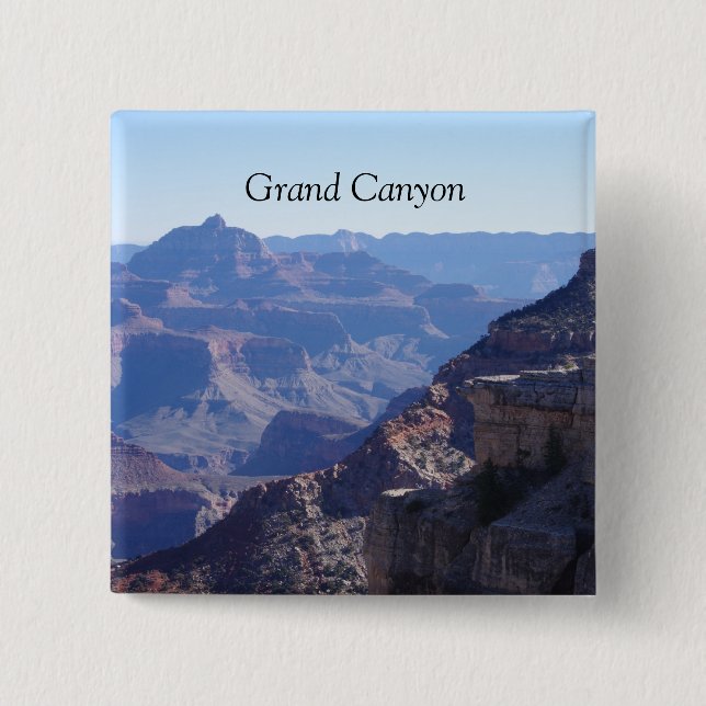 Grand Canyon National Park, South Rim 2 Inch Square Button (Front)