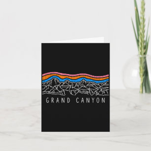 Grand canyon national park souvenir retro camping card
