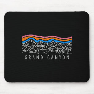 Grand canyon national park souvenir retro camping mouse pad
