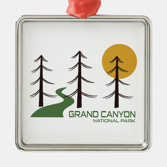 Grand Canyon National Park Trail Metal Ornament (Front)
