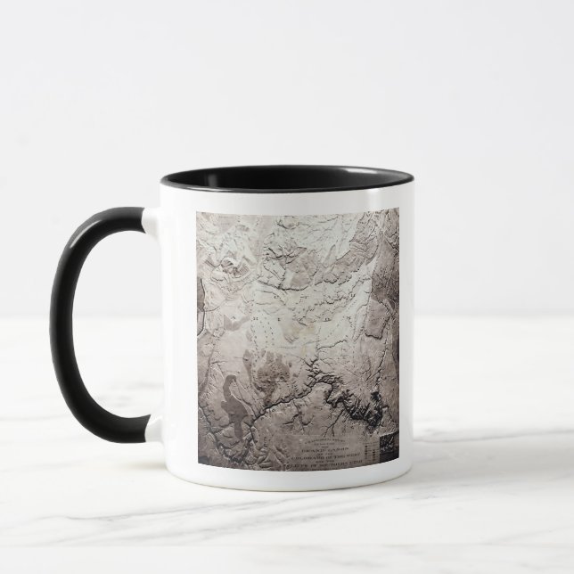 Grand Canyon of Colorado and UtahPanoramic Map Mug (Left)